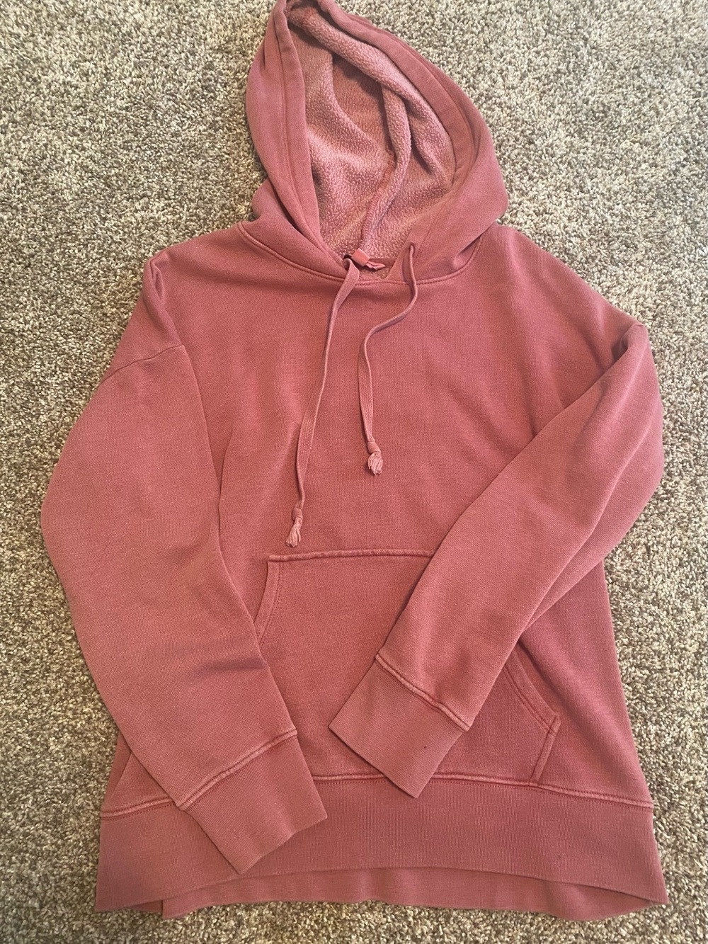 American Eagle Dusty Rose Pullover Hoodie Sweater